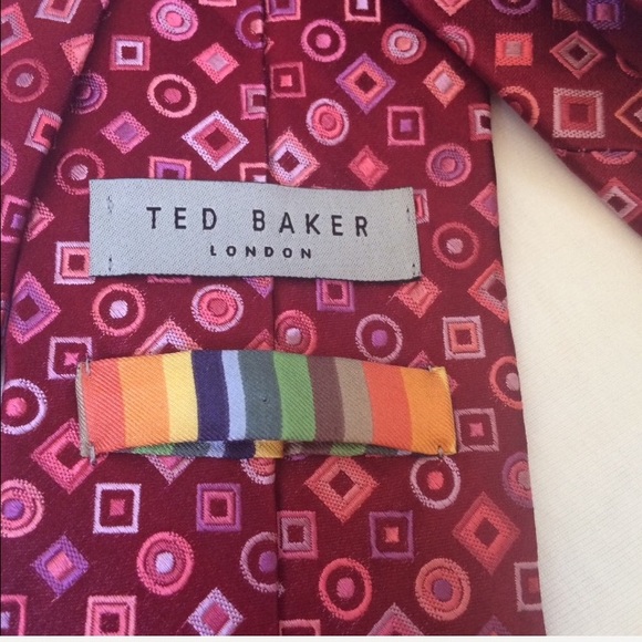 Ted Baker London Burgundy Geometric Embroidered - Picture 3 of 6